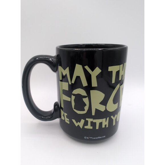 Zak The Mandalorian May the Force be with You 15 oz Coffee Mug Star Wars - Picture 1 of 2
